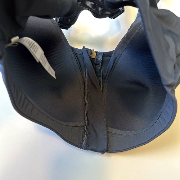 Calia By Carrie Underwood Go All Out Zip Front Sports Bra Size 36D Ardosia Slate - Picture 8 of 15